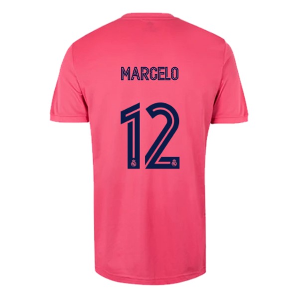 Camiseta Real Madrid 2ª NO.12 Marcelo 2020-2021 Rosa